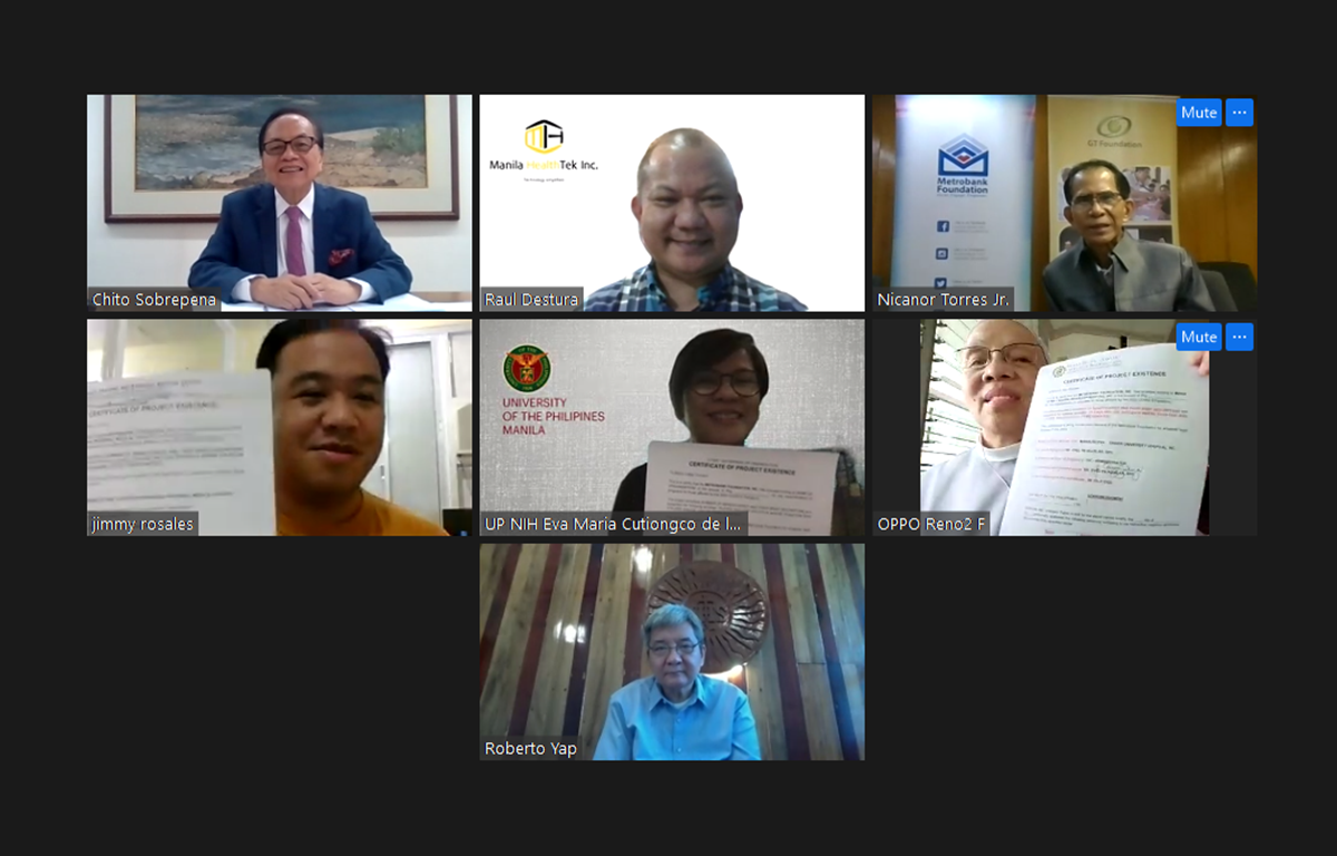 Virtual ceremonial signing of the Deed of Donation Virtual ceremonial signing of the Deed of Donation