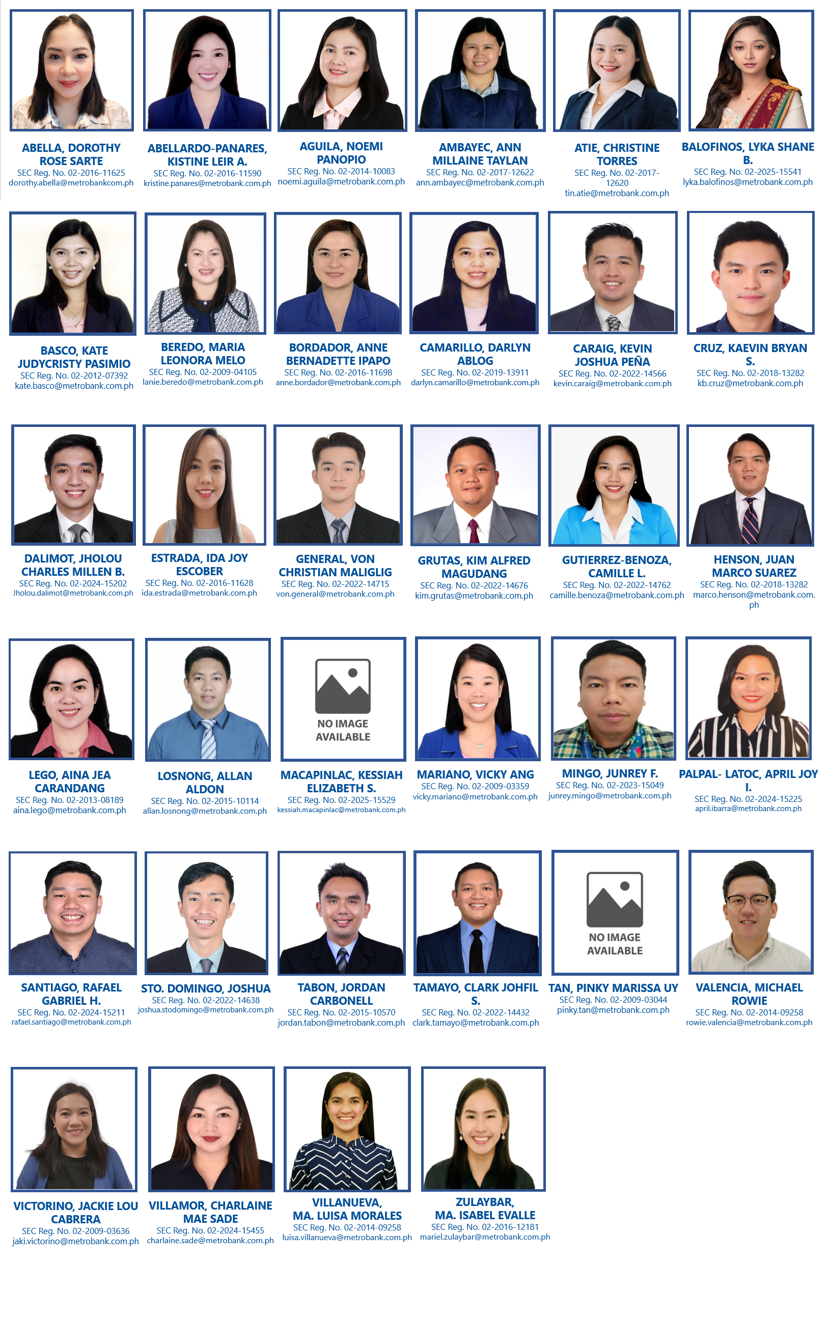 Luzon SEC licensed brokers and dealers