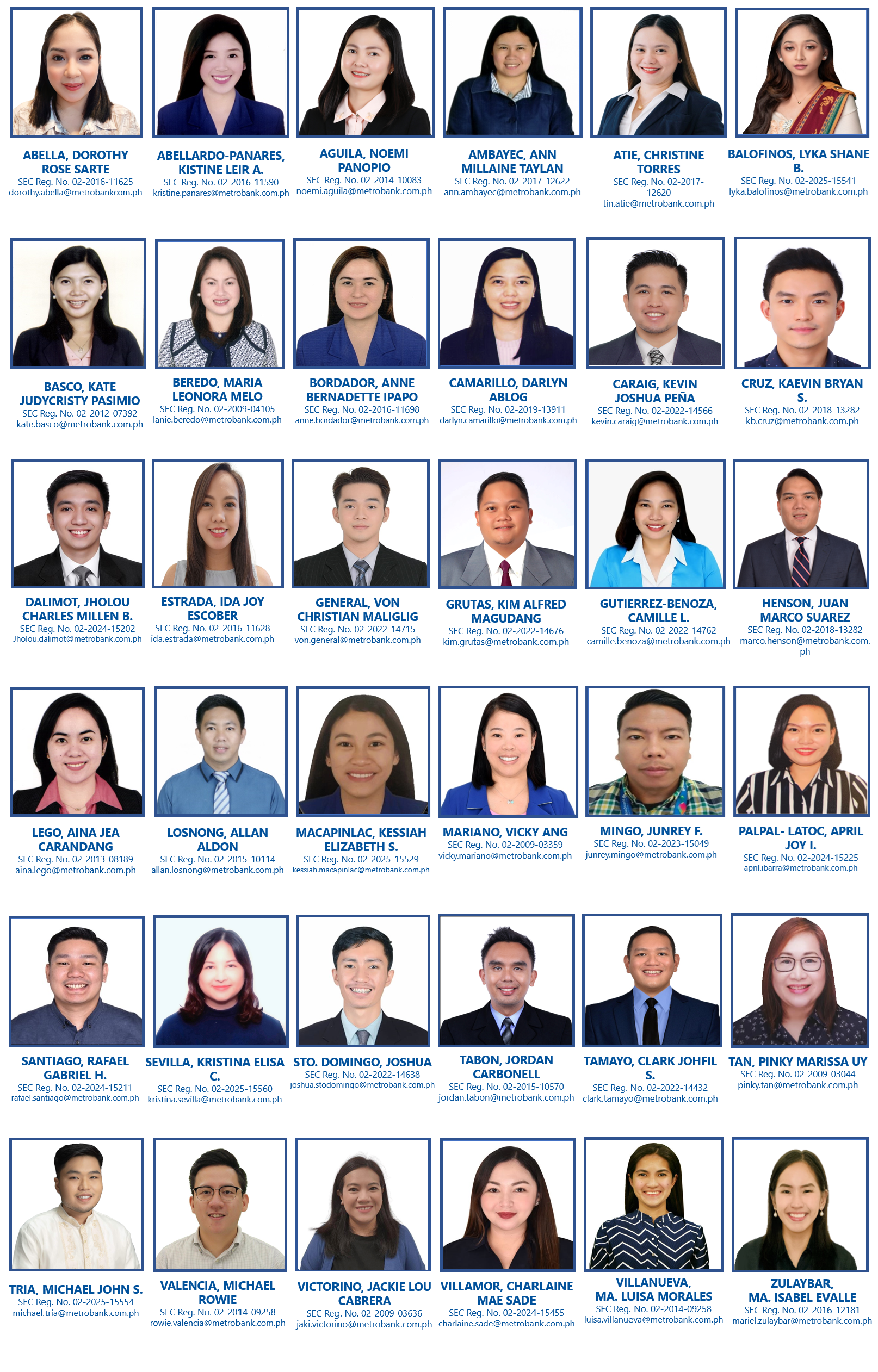 Luzon SEC licensed brokers and dealers
