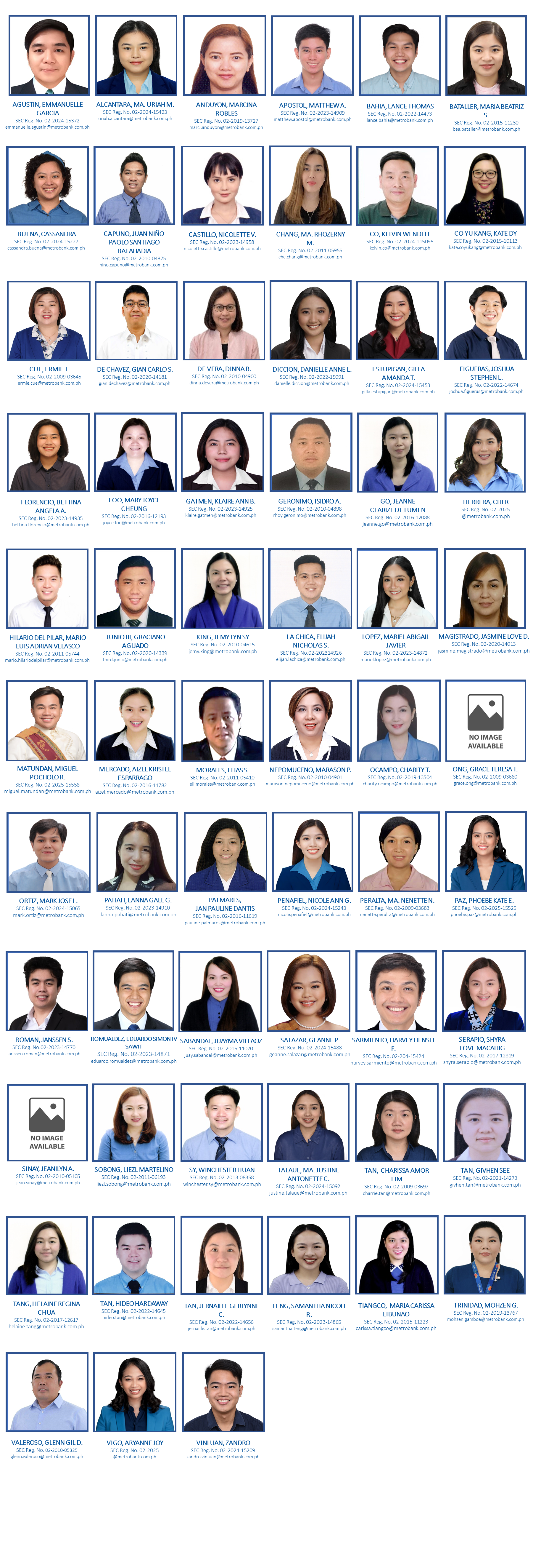 Metro Manila SEC Licensed brokers and dealers
